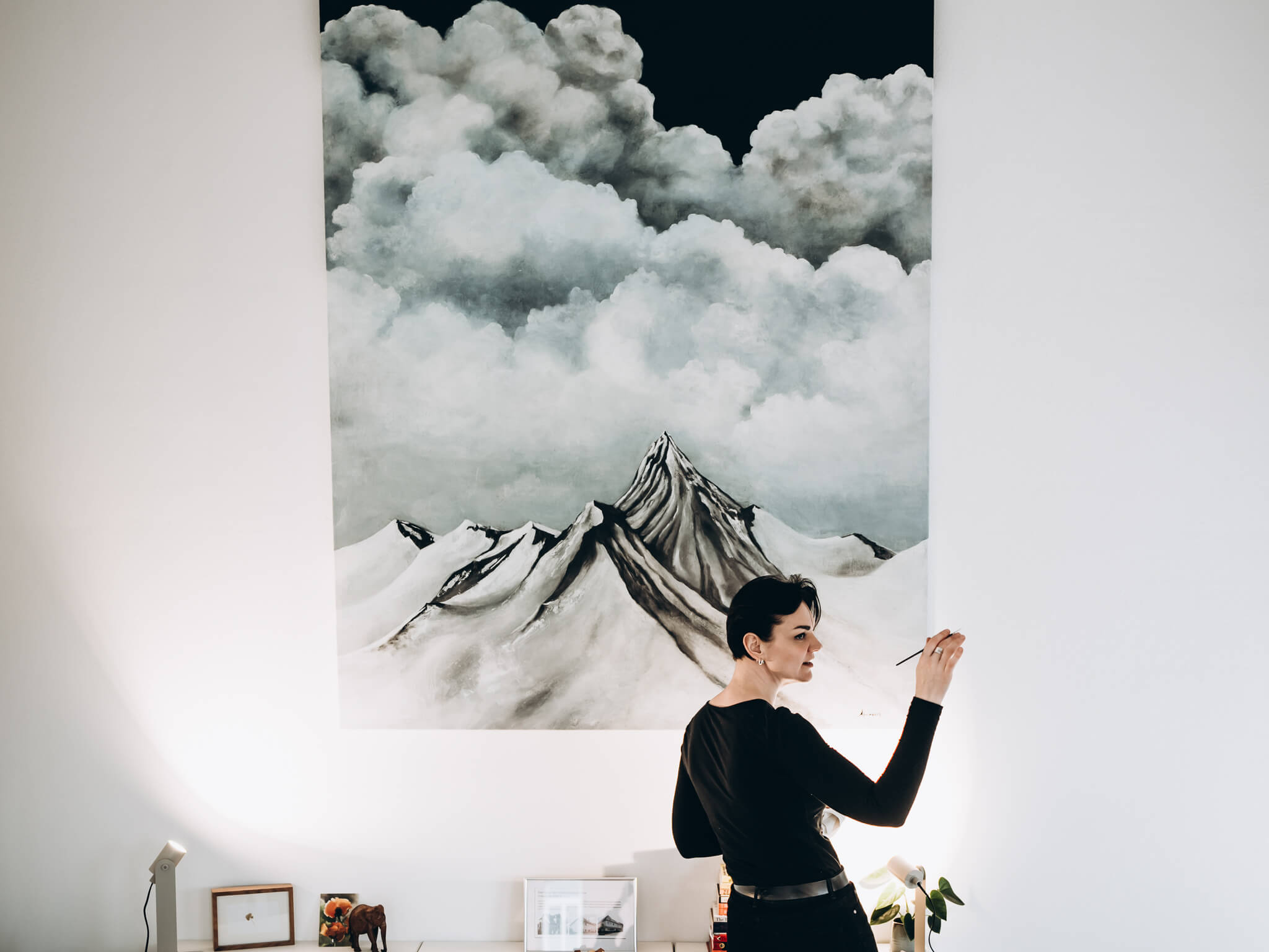 "clouds" 200 cm x 160 cm / Anna Abramovich Echoes