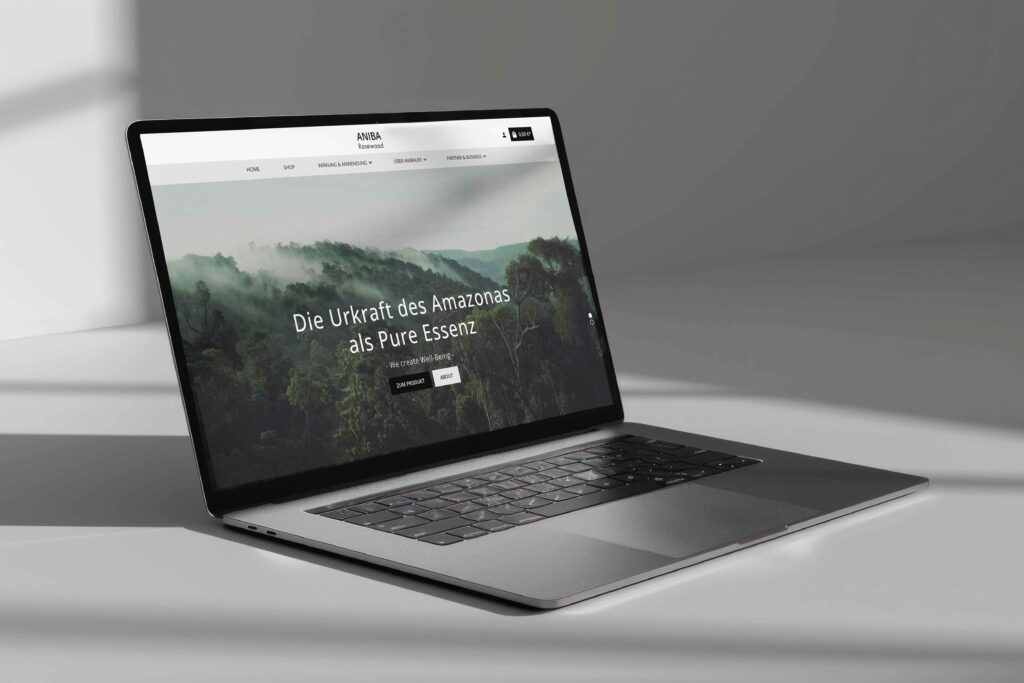 Aniba Rosewood Webseite Webdesign